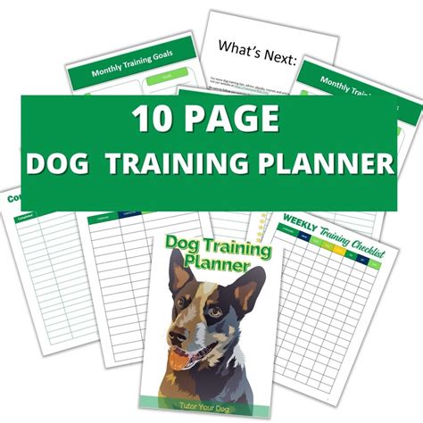 Printable Dog Training And Tracking Chart Instant Download 85x11 Pdf