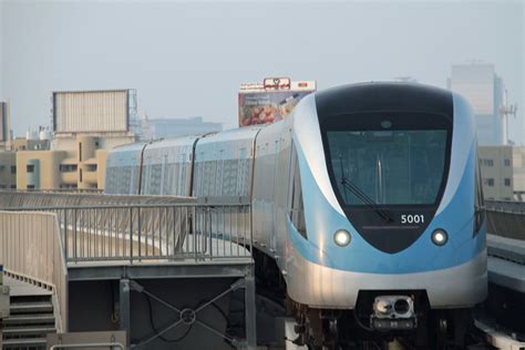 Train 5001 The First Train Delivered To Dubai On The Red Line Metro