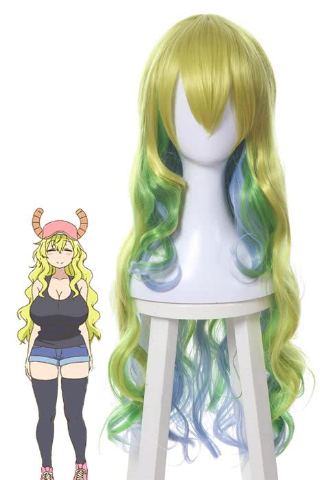 Miss Kobayashis Dragon Maid Quetzalcoatl Lucoa Anime Cosplay Perücken