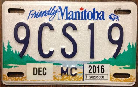 Manitoba 2016 Motorcycle License Plate Jerry Woody Flickr