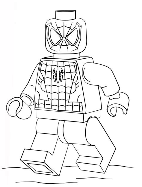 Dibujos De Lego Spiderman Para Colorear Pintar E Imprimir DibujosOnline Net