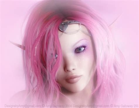 Pink Haired Elf Elves Faeries Love Fairy Fairy