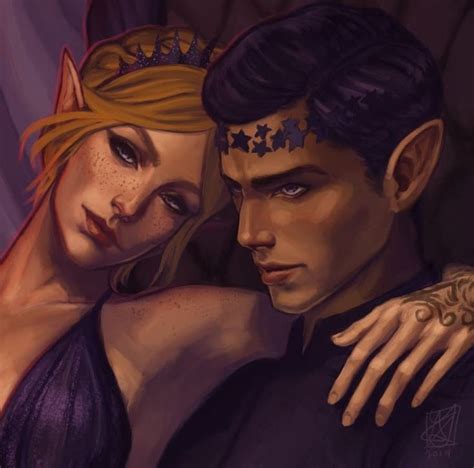 Feyre And Rhys Rhysand Acotar A Court Of Thorns And Roses Sarah
