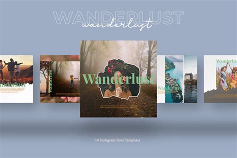 Wanderlust Instagram Post Template Design Template Place