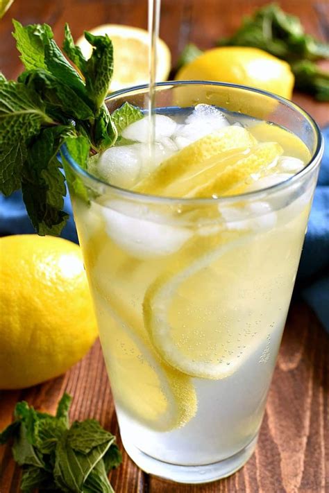 sparkling mint lemonade recipe mint lemonade lemon lemonade lemonade drinks
