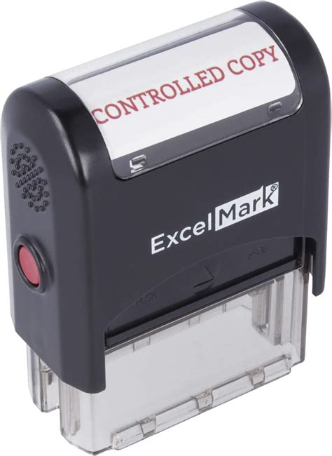 Controlled Copy Self Inking Rubber Stamp Red Ink A1539 Amazon