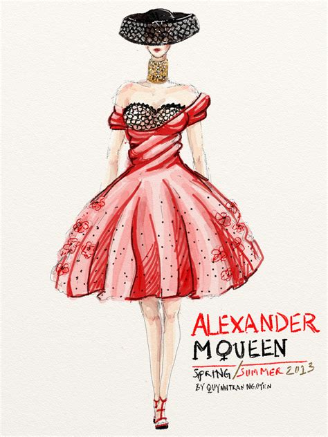 Alexander Mcqueen Fashion Alexander Mcqueen Fashion Sketches