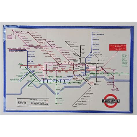 Beck Harry Original London Underground Map “underground Railways Of