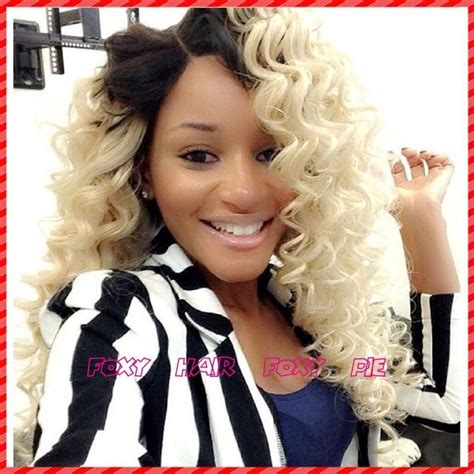 Foxy Pie Products150density Ombre 613 Blonde Full Lace Human Hair Wig