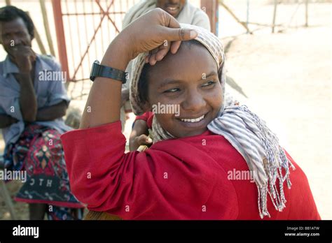 Woman Afar Tribe Awash Fontale Ethiopia Stock Photo Alamy
