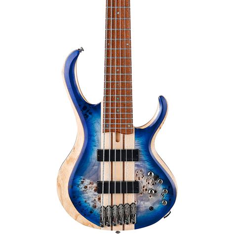 Ibanez Btb846 6 String Electric Bass Guitar Cerulean Blue Burst Low