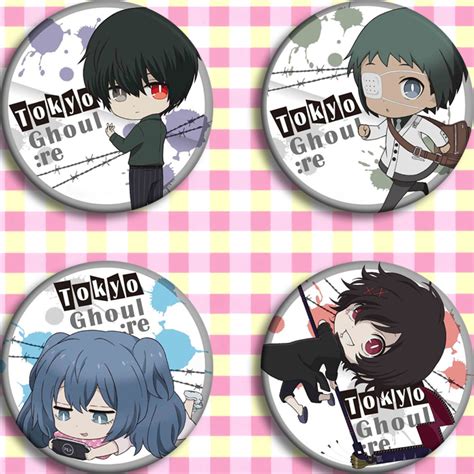 Anime Badges 58 Mm Tokyo Ghoulre Kaneki Ken Sasaki Haise Takizawa