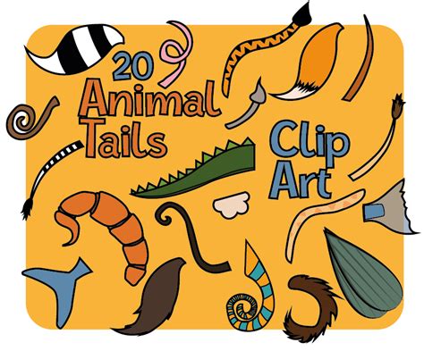 Animal Tails Clipart 20 Animal Tails Clip Art In Png File Border