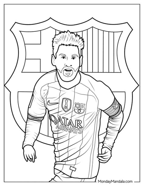 Messi Coloring Pages Coloring Home