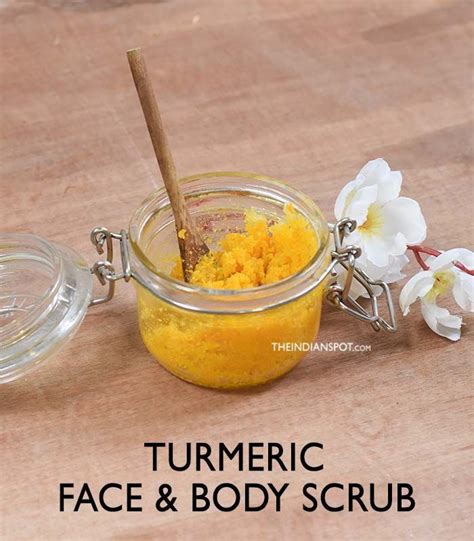 Organic Turmeric Face And Body Scrub For Clear Smooth And Flawless