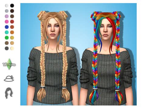 Rainbow Hair Cc In The Sims 4 Yas Please — Snootysims