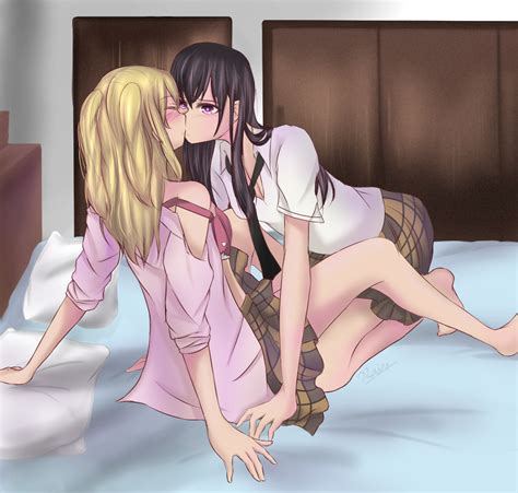 Saburouta Aihara Mei Aihara Yuzu Citrus Saburouta 2girls Bed