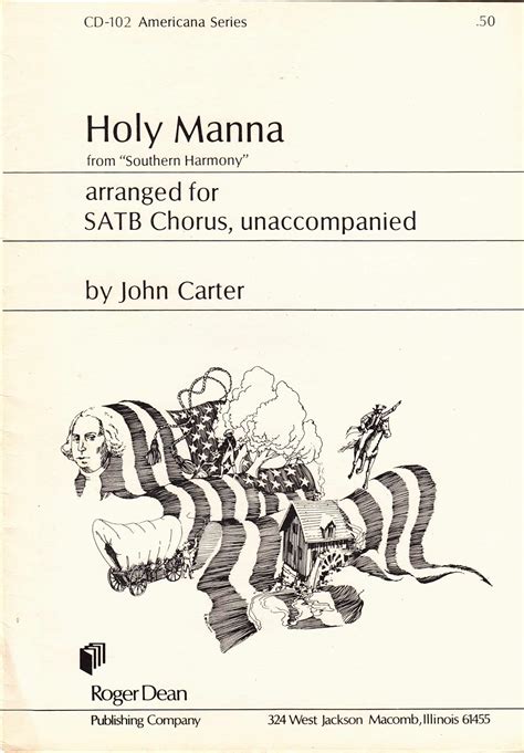 Holy Manna From Southern Harmony Sheet Music Arranged For Satb