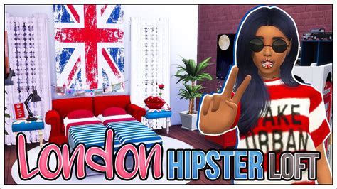 Sims 4london Hipster Loft Build Cc 🏙 Youtube