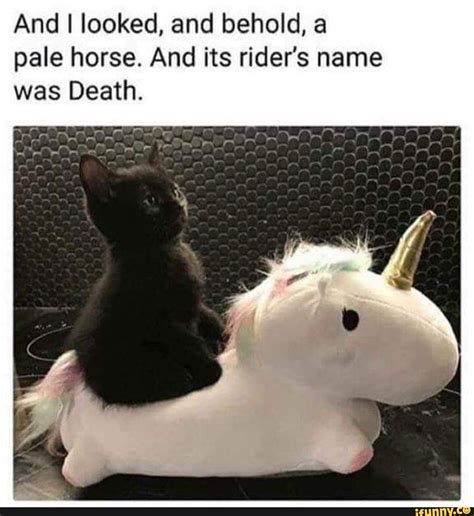 And I Looked And Behold A Pale Horse And Its Riders Name Was Death