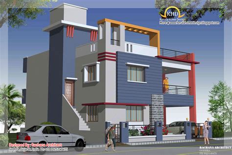 Duplex House Plan And Elevation 2349 Sq Ft Kerala Home Design And