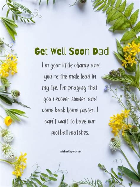 23 Powerful Get Well Soon Messages For Dad
