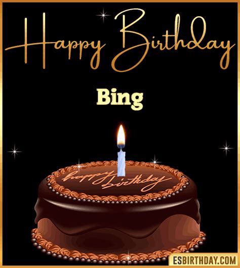 Happy Birthday Bing  🎂 Images Animated Wishes 27 S