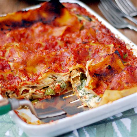 Ricotta And Spinach Lasagne Essential Vegan