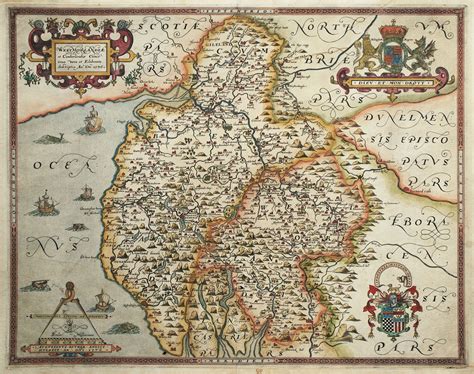 Maps Perhaps Antique Maps Prints And Engravings Westmorlandiae Et