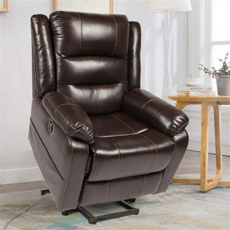 Esright Power Lift Chair Recliner For Elderly Faux Leather Power Lift