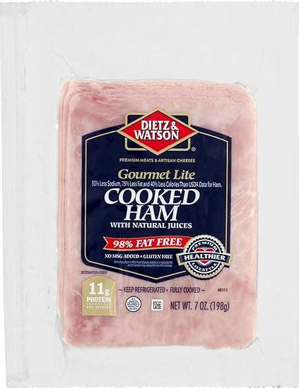 Dietz And Watson Gourmet Lite Ham 7 Oz Grocery And Gourmet Food