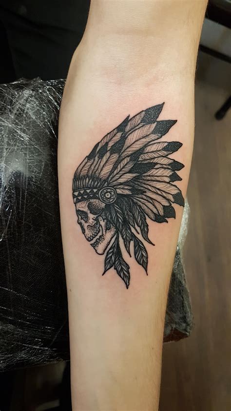 My Native American Headdress Tattoo To Remind Me Of A Great Part Of My