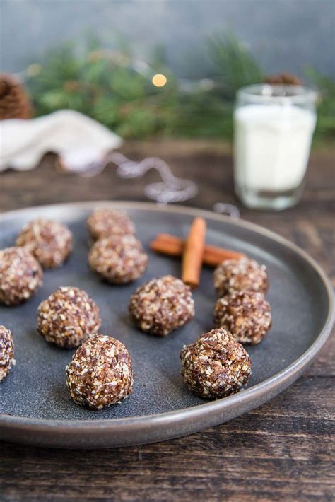 Raw Gingerbread Energy Bites Foraged Dish Recipe Clean Eating