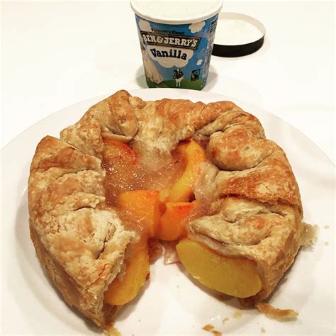 Rustic Peach Pie using Trader Joe's jarred peach halves and Martha ...