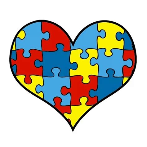 Hearts Autism Puzzle Piece Puzzle Pieces Aspergers Asd Autism