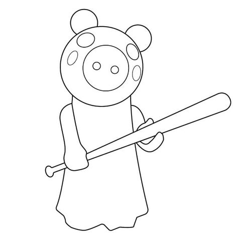 Printable Roblox Piggy Characters Coloring Pages