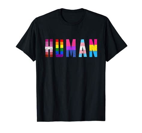 2019 New Fashion Brand Clothing Human Flag Lgbt Gay Pride Month Transgender T Shirt T Shirts In