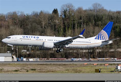 N37514 United Airlines Boeing 737 9 Max Photo By Preston Fiedler Id