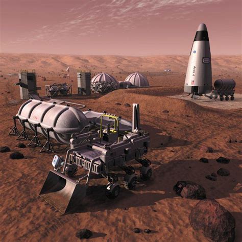 A Conceptual Mars Outpost Making Rocket The Planetary Society