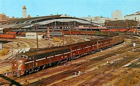 Prr Train Leaving Union Station In St Louis In The 50s Heyday Of Rail