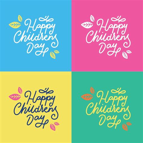 Happy Childrens Day Colors 19660620 Vector Art At Vecteezy