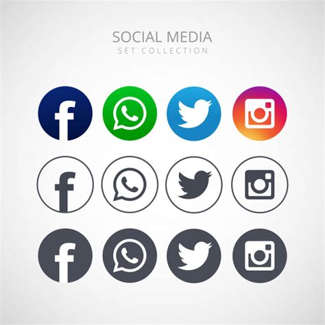 Facebook Twitter Instagram Images Free Vectors Stock