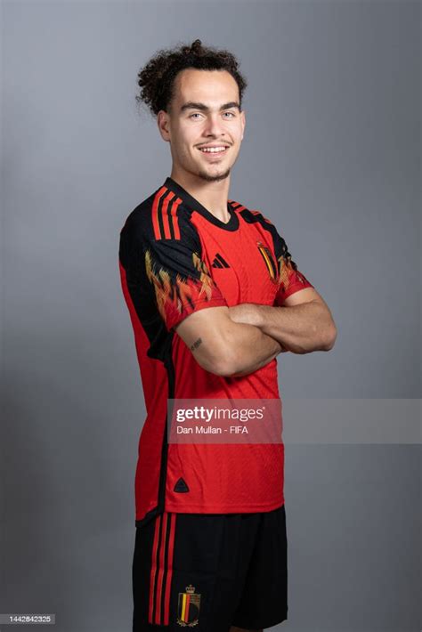 Arthur Theate Of Belgium Poses During The Official Fifa World Cup