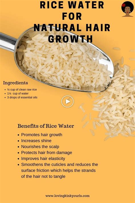 All can be overcome with a natural way without any side effects. Rice Water for Natural Hair Growth in 2020 | Natural hair ...