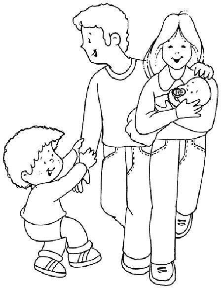 Dibujos Para Colorear Pintar Imagenes Dibujos De La Familia Para