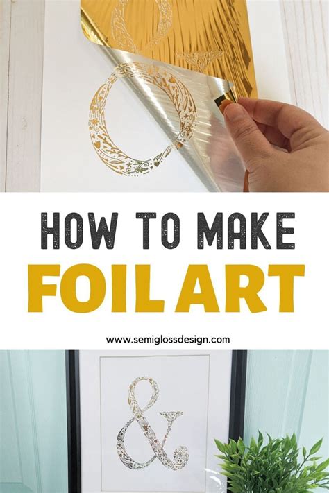 Learn How To Make Foil Art Prints Using A Laminator This Diy Art