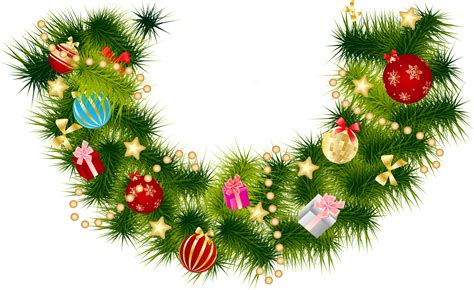 Pngtree offers christmas garland png and vector images, as well as transparant background christmas garland clipart images and psd files. Christmas Pine Branch Garland with Ornaments | Gallery ...