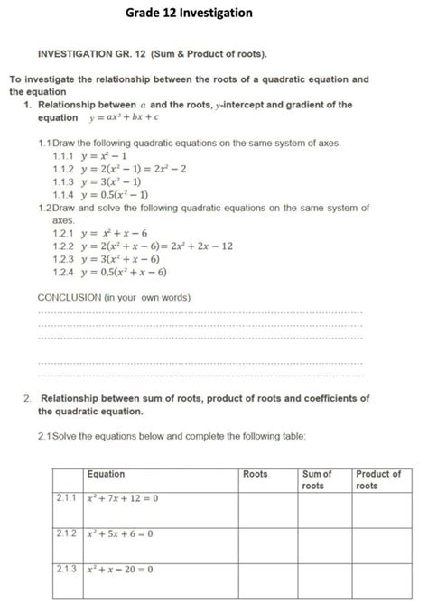Mathematics Grade 12 Investigation 2022 With Memo My Courses