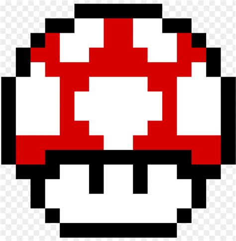 Mario Mushroom Pixel Art