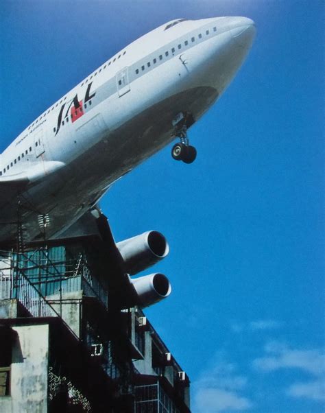 Kai Tak A Japan Air Lines Boeing 747 400 Headed For The Old Crowded